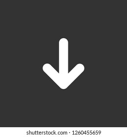 arrow icon vector. arrow sign on black background. arrow icon for web and app