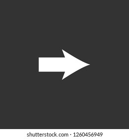 arrow icon vector. arrow sign on black background. arrow icon for web and app