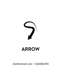 arrow icon vector. arrow sign on white background. arrow icon for web and app
