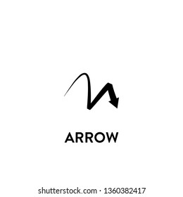 arrow icon vector. arrow sign on white background. arrow icon for web and app