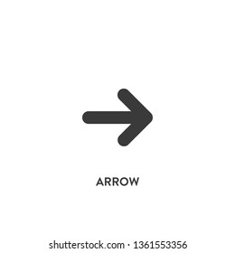 arrow icon vector. arrow sign on white background. arrow icon for web and app