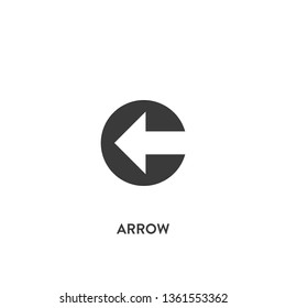 arrow icon vector. arrow sign on white background. arrow icon for web and app
