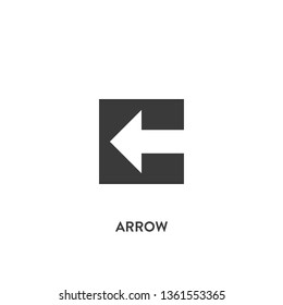 arrow icon vector. arrow sign on white background. arrow icon for web and app