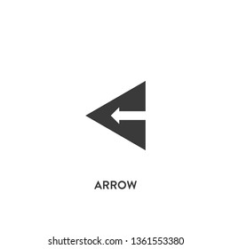 arrow icon vector. arrow sign on white background. arrow icon for web and app