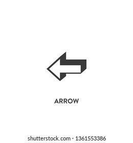 arrow icon vector. arrow sign on white background. arrow icon for web and app