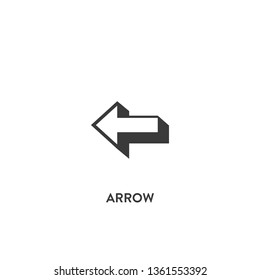 arrow icon vector. arrow sign on white background. arrow icon for web and app