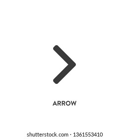arrow icon vector. arrow sign on white background. arrow icon for web and app