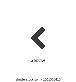 arrow icon vector. arrow sign on white background. arrow icon for web and app