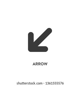 arrow icon vector. arrow sign on white background. arrow icon for web and app