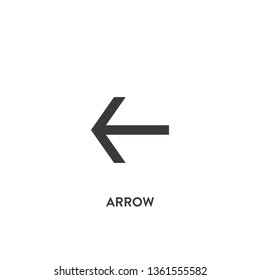 arrow icon vector. arrow sign on white background. arrow icon for web and app