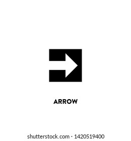 arrow icon vector. arrow sign on white background. arrow icon for web and app