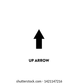 up arrow icon vector. up arrow sign on white background. up arrow icon for web and app
