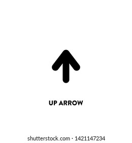up arrow icon vector. up arrow sign on white background. up arrow icon for web and app