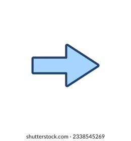 Arrow icon vector. Arrow sign and symbol for web design.