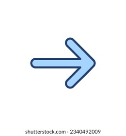 Arrow icon vector. Arrow sign and symbol for web design.