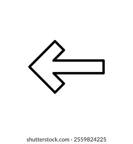 Arrow icon vector. Arrow sign and symbol for web design.