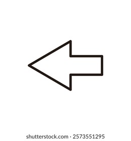 Arrow icon vector. Arrow sign and symbol for web design.