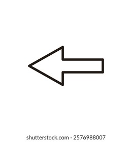 Arrow icon vector. Arrow sign and symbol for web design.