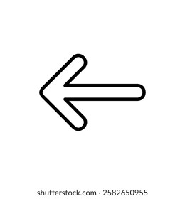 Arrow icon vector. Arrow sign and symbol for web design.
