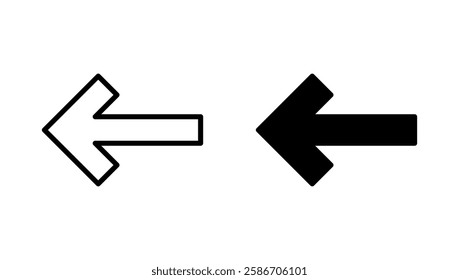 Arrow icon vector. Arrow sign and symbol for web design.