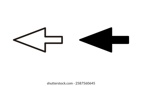 Arrow icon vector. Arrow sign and symbol for web design.