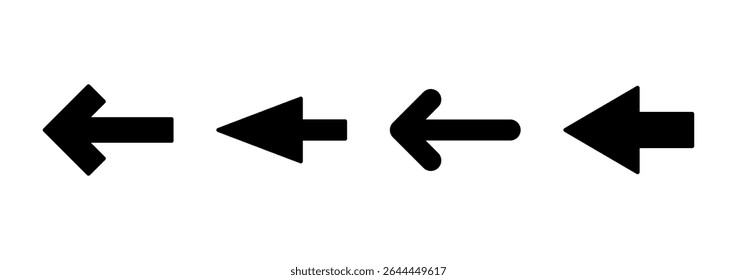 Arrow icon vector. Arrow sign and symbol for web design.
