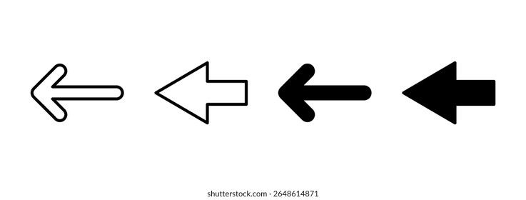 Arrow icon vector. Arrow sign and symbol for web design.