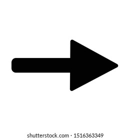 Arrow Icon Vector Sign In White Background 