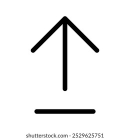 Ilustración de diseño de símbolo de Vector de flecha hacia arriba