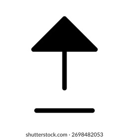 Arrow Up Icon Vector Symbol Design Illustration