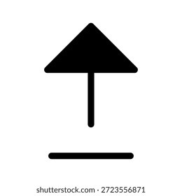 Ilustração de design de símbolo de vetor de ícone de seta para cima