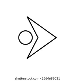 arrow icon vector symbol isolated