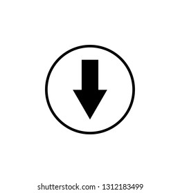 Arrow icon vector. Arrow symbol. navigation icon vector