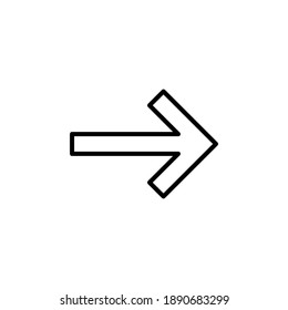 Arrow icon vector. Arrow symbol. Arrow sign for your web design.