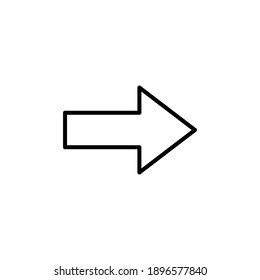 Arrow icon vector. Arrow symbol. Arrow sign for your web design.
