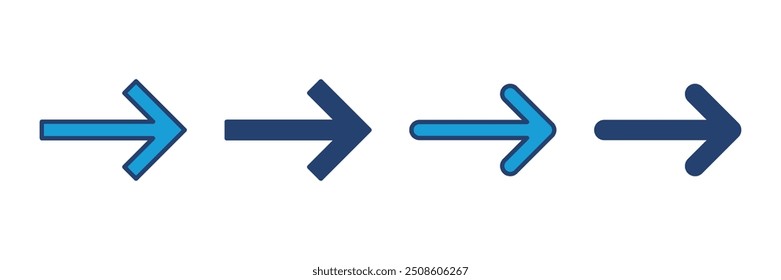 Icono de flecha Vector. Símbolo de flecha. Letrero de flecha para su Diseño web.