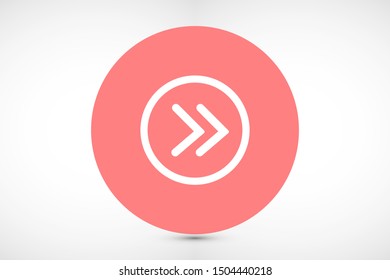 Arrow Icon Vector. Arrow Icon in symbol for your app UI. Vector illustration Undo Redo Arrow Icon. Direction arrow sign. Motion icon