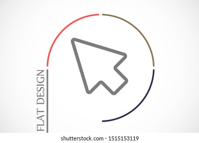 Arrow Icon Vector. Arrow Icon in symbol for your app UI. Vector illustration Undo Redo Arrow Icon. Direction arrow sign. Motion icon