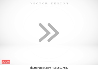 Arrow Icon Vector. Arrow Icon in symbol for your app UI. Vector illustration Undo Redo Arrow Icon. Direction arrow sign. Motion icon