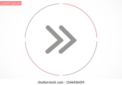Arrow Icon Vector. Arrow Icon in symbol for your app UI. 