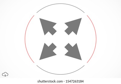 Arrow Icon Vector. Arrow Icon in symbol for your app UI. Vector illustration Undo Redo Arrow Icon. Direction arrow sign. Motion icon