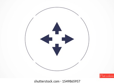 Arrow Icon Vector. Arrow Icon in symbol for your app UI. Vector illustration Undo Redo Arrow Icon. Direction arrow sign. Motion icon
