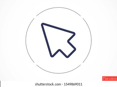 Arrow Icon Vector. Arrow Icon in symbol for your app UI. Vector illustration Undo Redo Arrow Icon. Direction arrow sign. Motion icon