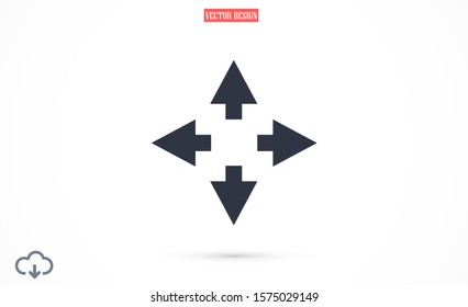 Arrow Icon Vector. Arrow Icon in symbol for your app UI. Vector illustration Undo   Redo Arrow Icon. Direction arrow sign. Motion icon