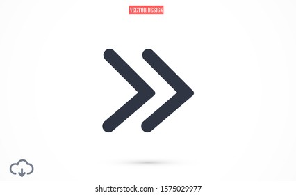 Arrow Icon Vector. Arrow Icon in symbol for your app UI. Vector illustration Undo   Redo Arrow Icon. Direction arrow sign. Motion icon
