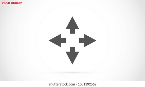 Arrow Icon Vector. Arrow Icon in symbol for your app UI. Vector illustration Undo   Redo Arrow Icon. Direction arrow sign. Motion icon