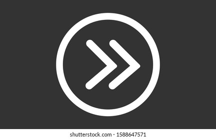 Arrow Icon Vector. Arrow Icon in symbol for your app UI. Vector illustration Undo Redo Arrow Icon. Direction arrow sign. Motion icon