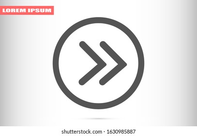 Arrow Icon Vector. Arrow Icon in symbol for your app UI. Vector illustration Undo Redo Arrow Icon. Direction arrow sign. Motion icon
