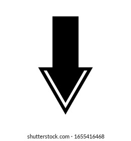Vector de icono de flecha. Símbolos de flecha e iconos. sobre fondo blanco