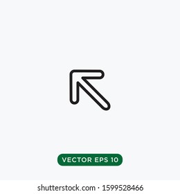 arrow icon vector template design concept